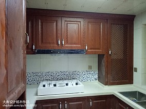 典雅62平中式复式厨房装潢图装修图大全