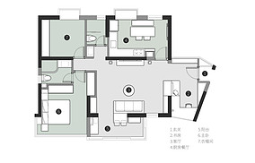 设计师的家，隐形门+微水泥构建的极简风装修图大全