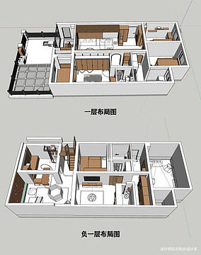 238㎡日式原木，猫咖影音SPA全实现装修图大全